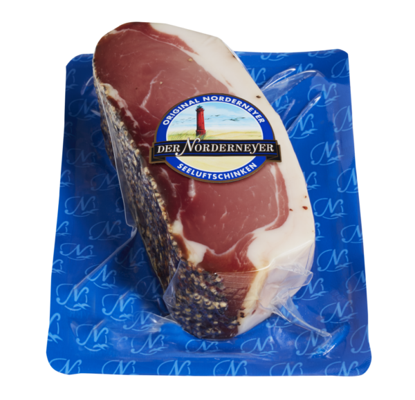 Norderneyer Seeluftschinken mit Pfeffer 350g